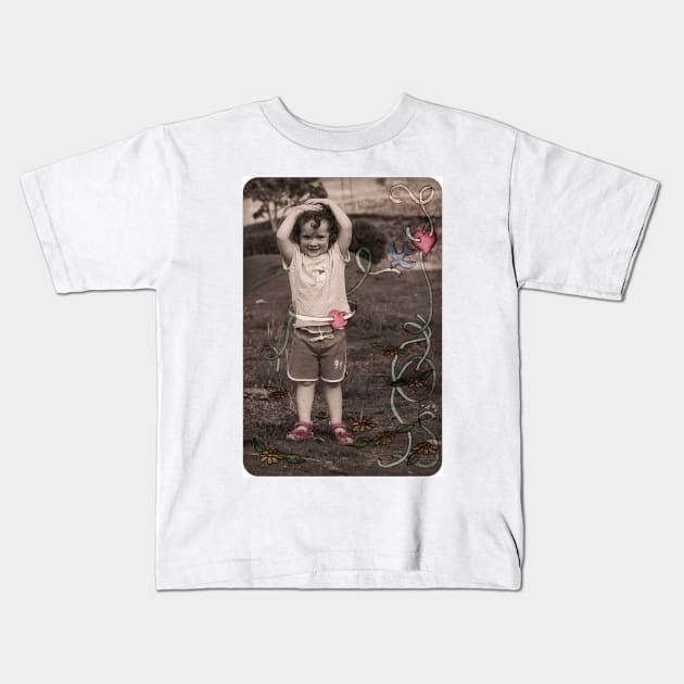 Doodle Dumpling Kids T-Shirt by micklyn